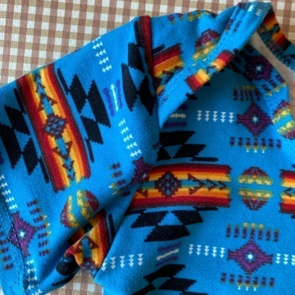 Tribal print‎ stretchy onesie. Size 18 Months